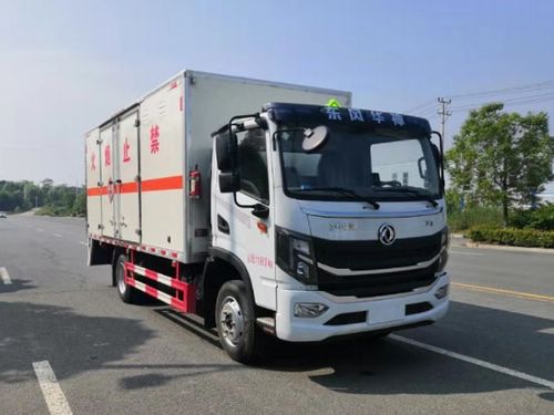 东风华神5米2易燃固体厢式运输车