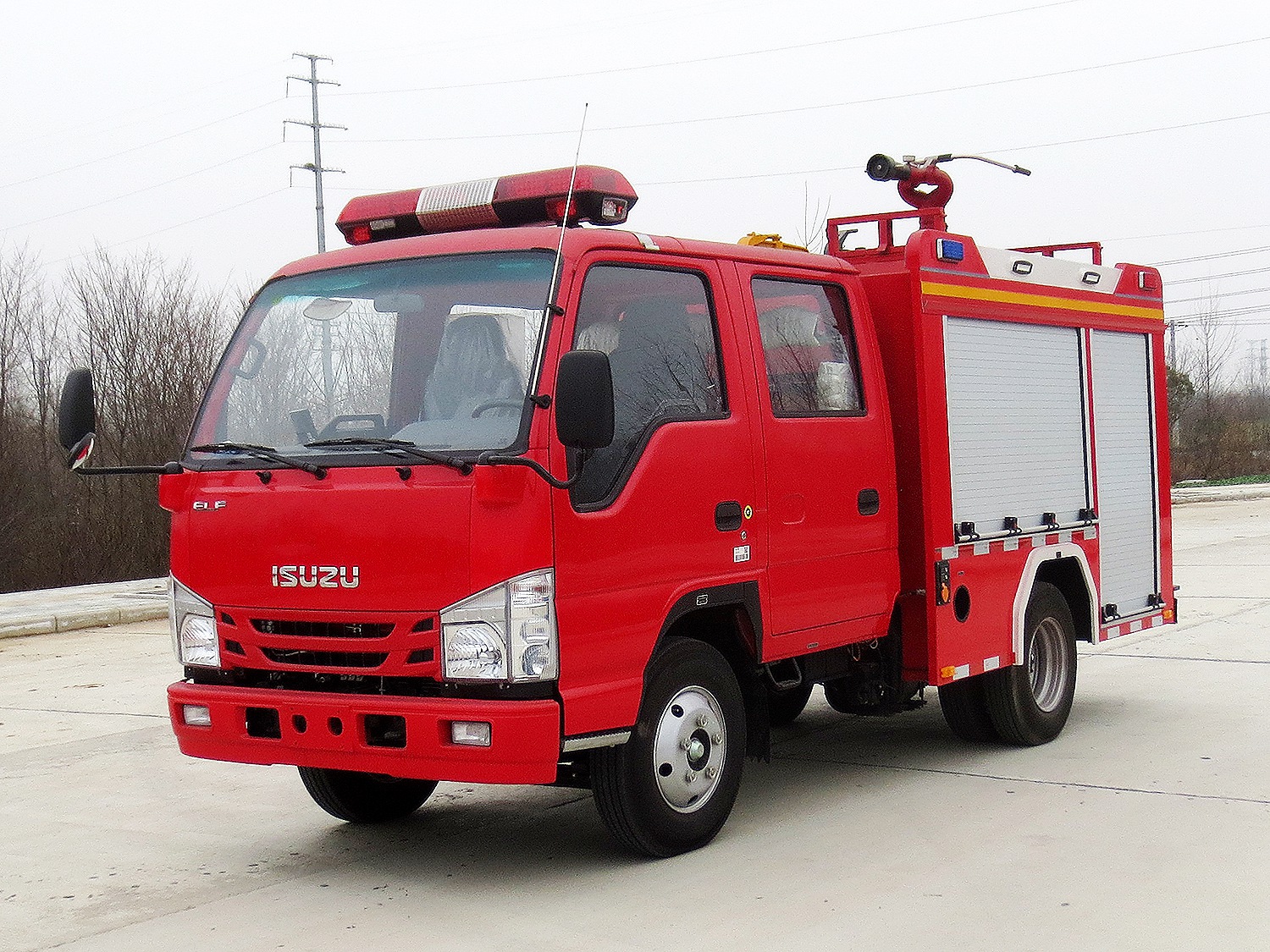 庆铃五十铃100P蓝牌水罐消防车