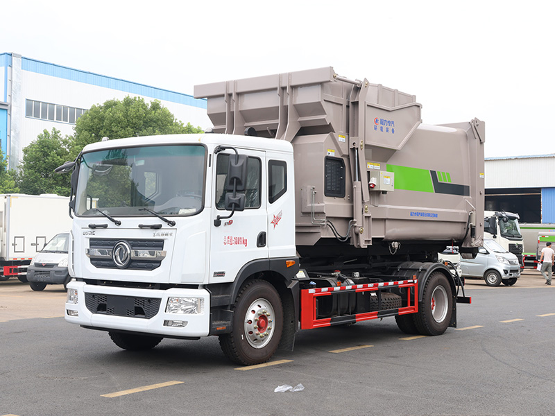 单桥东风多利卡D9勾臂垃圾车