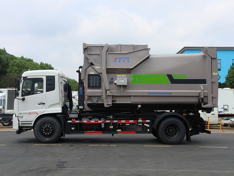 单桥东风天锦VR勾臂垃圾车