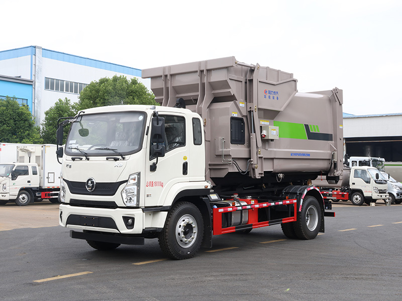 单桥陕汽轩德X9勾臂垃圾车