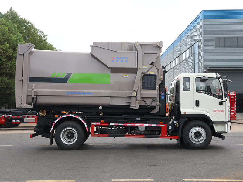 单桥陕汽轩德X9勾臂垃圾车