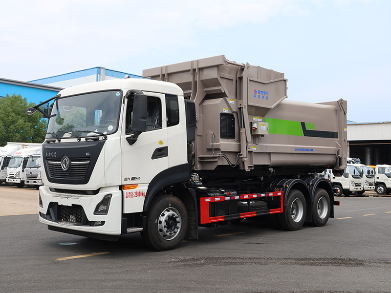 后双桥东风天龙KL勾臂垃圾车