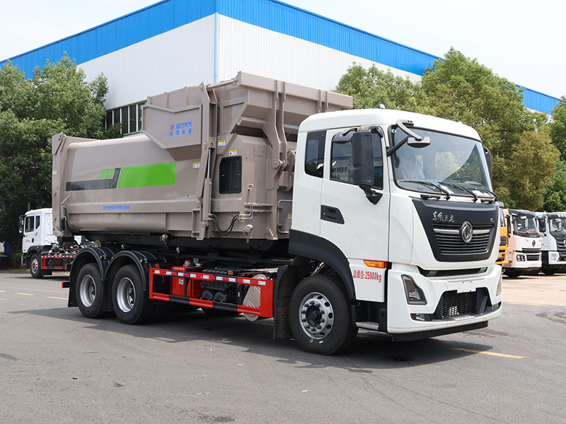 后双桥东风天龙KL勾臂垃圾车