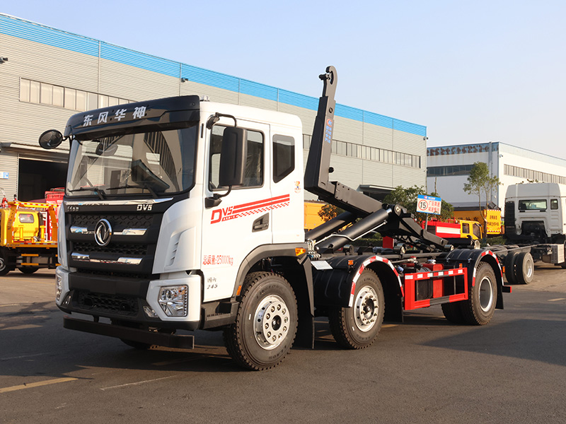 小三轴东风华神DV5勾臂垃圾车