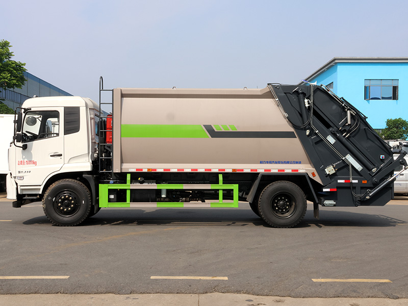 东风天锦（新样式带密封盖）压缩垃圾车