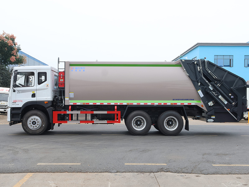 东风华神T5后双桥（老样式带落地斗）压缩垃圾车