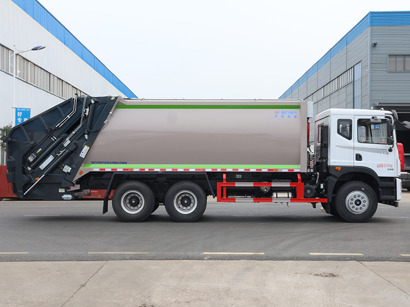 东风华神T5后双桥（老样式带落地斗）压缩垃圾车