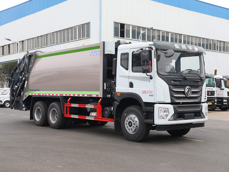 东风华神T5后双桥（老样式带落地斗）压缩垃圾车