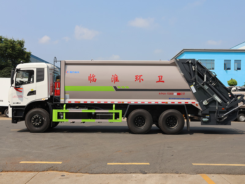 东风天锦后双桥压缩垃圾车