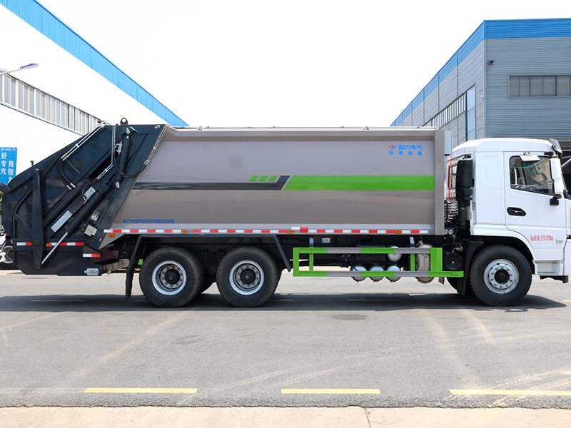 陕汽轩德翼6后双桥压缩垃圾车